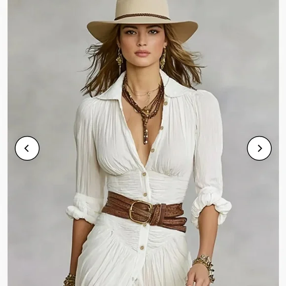 Elegant White Maxi Dress - Picture 3 of 6